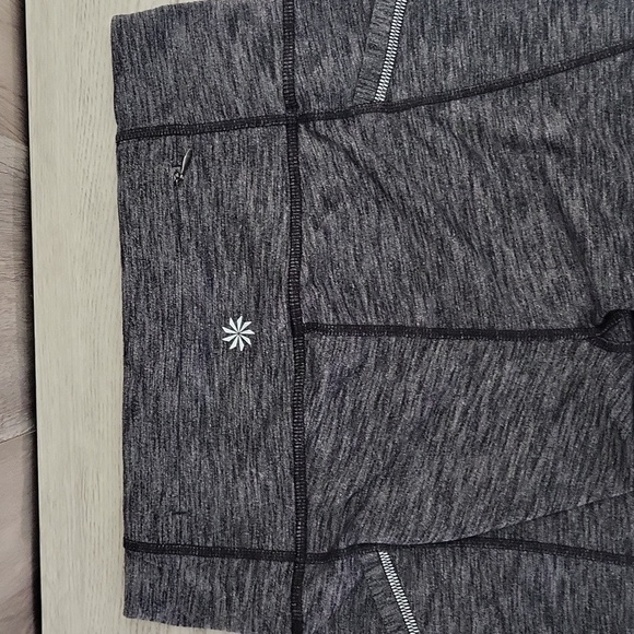 🛍Athleta Womens XS Relay Tight‎ 2.0 Heather Grey Leggings Stretch Athletic Gym - Picture 6 of 9